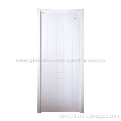 Flush Door with Timber Core and Natural Wood Veneer, Eco-friendly Stain, Varnish